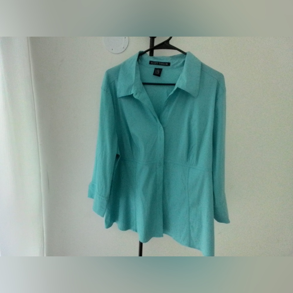 Scott Taylor long sleeve bottom down Sz 1x